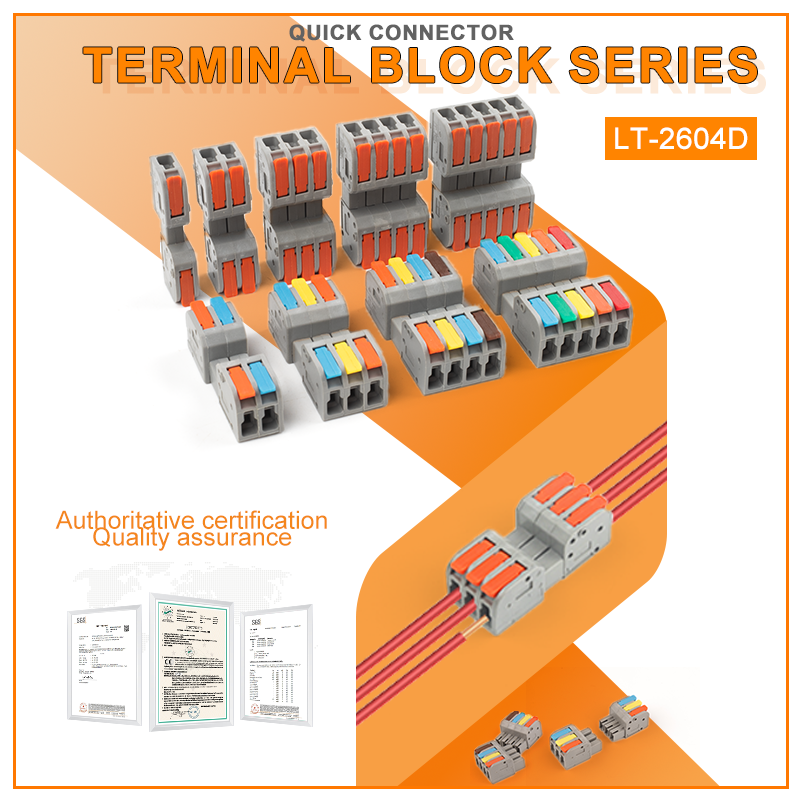 Push Fit Connector - 5 adet DF-2604D Mini Yerleştirme Hızlı