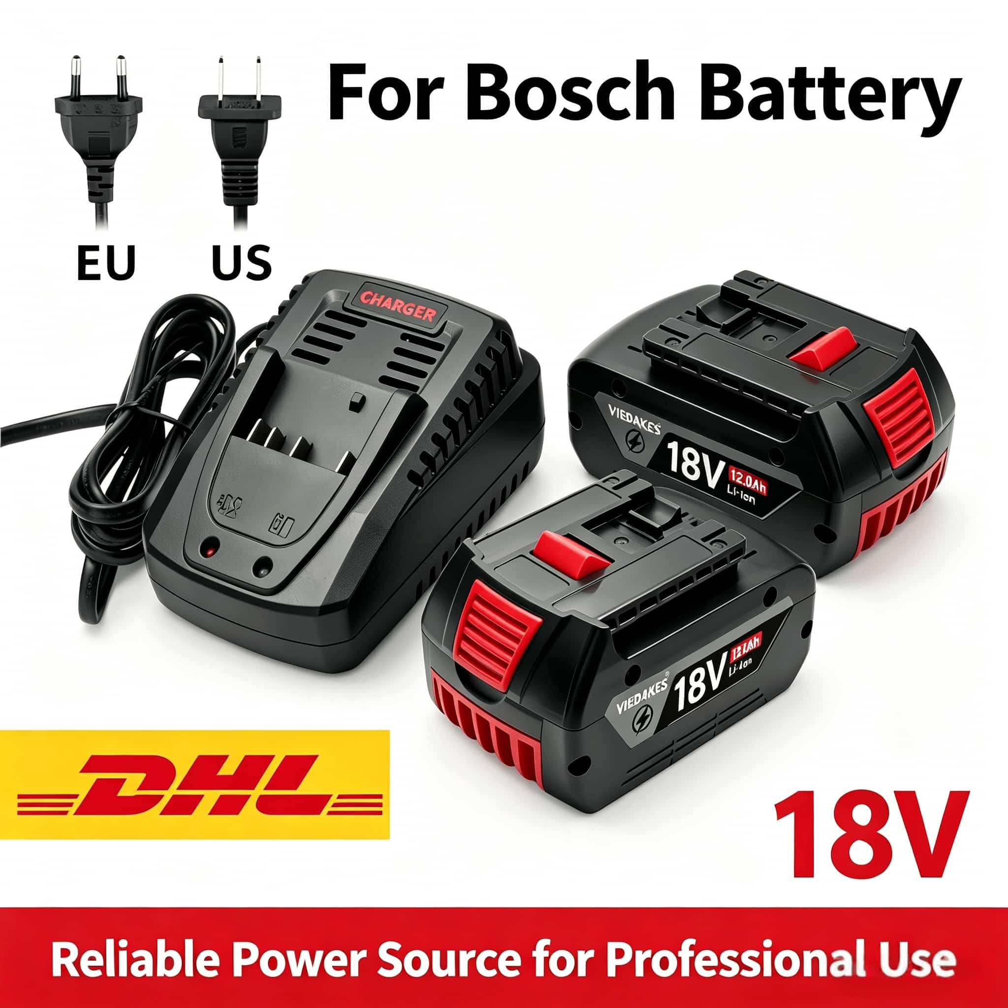 Bosch Drill Gsb 18V - Bosch BAT618 Pil 18 V 8000