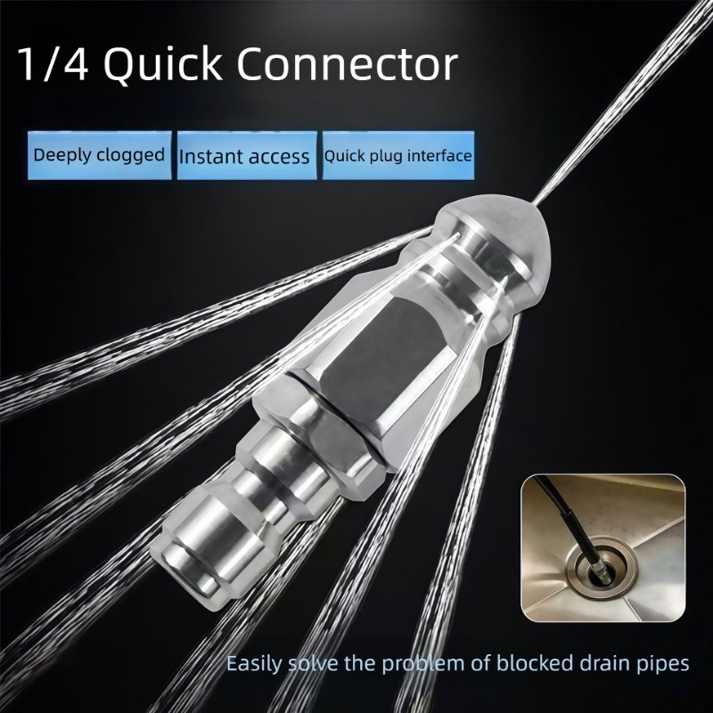 Drain Pipe Clip - Su Jeti Yüksek Basınçlı Püskürtme Nozulu