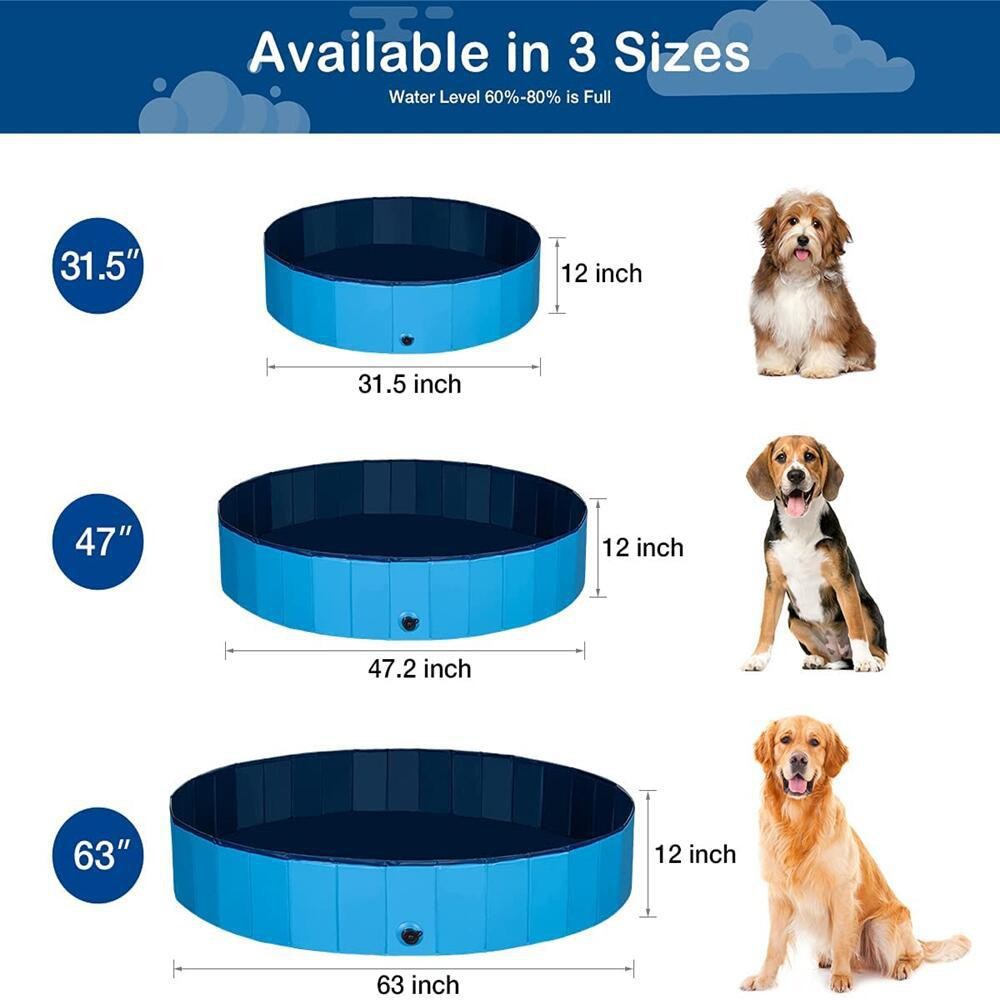 Drain Pipe Clip - Katlanabilir Köpek Yüzme Havuzu Büyük PVC