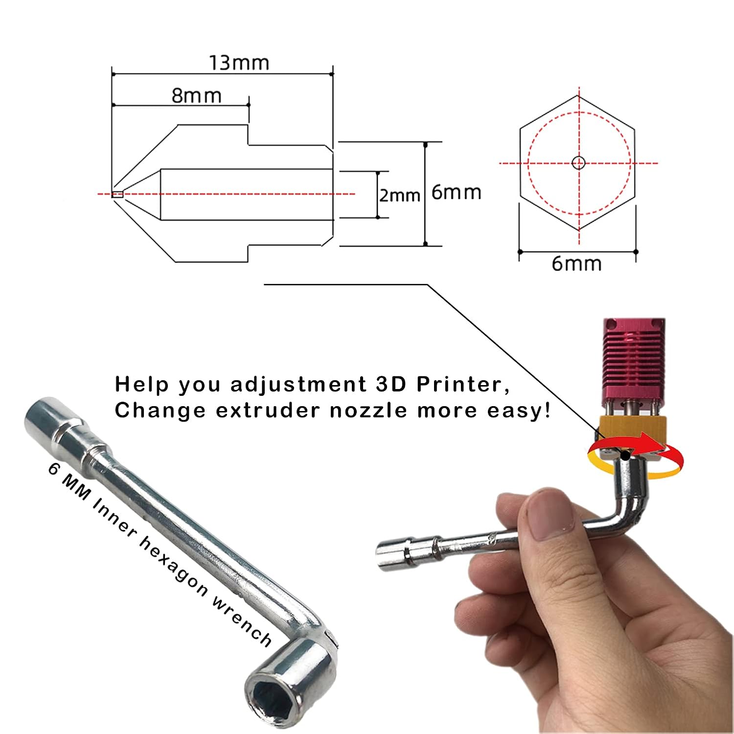 CREALITY 20 Adet MK8 Pirinç Me - Creality Printer Ender 3 incelemesi ve fiyatı