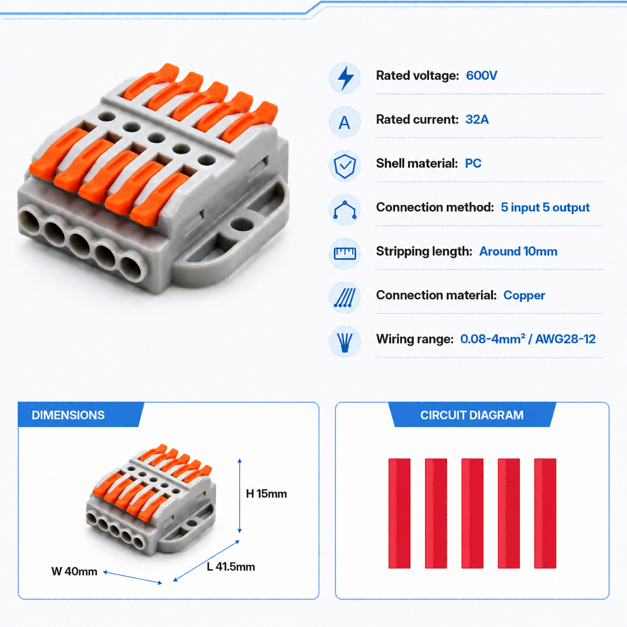Kablo Konnektörleri 2-30 Pinli - Push Fit Connector incelemesi ve fiyatı