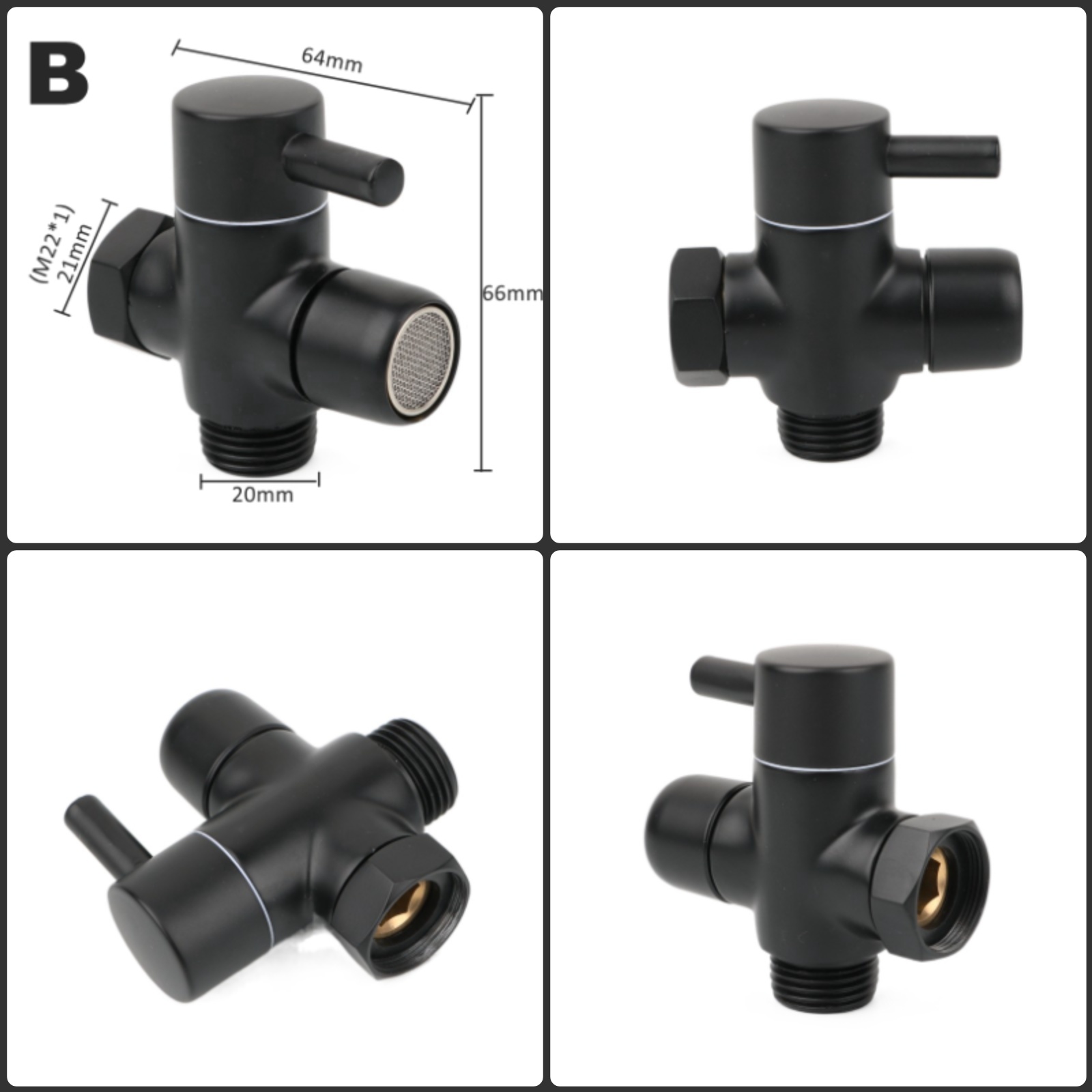 Siyah Pirinç Duş Kolu Adaptörü - Shower Valve Cartridge incelemesi ve fiyatı