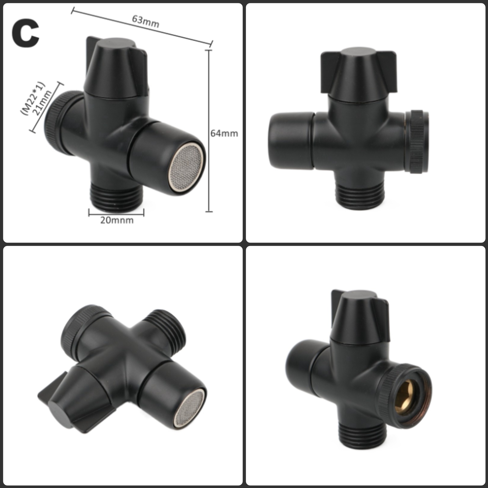 Siyah Pirinç Duş Kolu Adaptörü - Shower Valve Cartridge incelemesi ve fiyatı