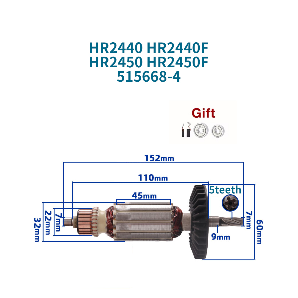 220-240V Armatür Makita HR2440 - Makita Drill Hp1640 incelemesi ve fiyatı